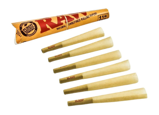 Raw Cones: 1'1/4" 6 pack