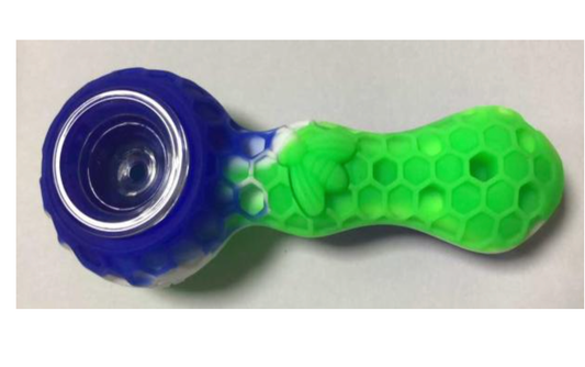 Silicone Pipe w/ Glass Bowl