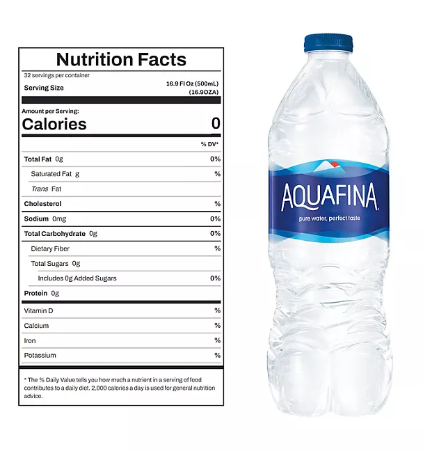 Aquafina 16.9 oz bottle